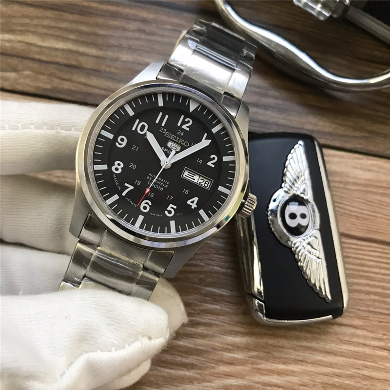Men's Automatic Mechanical Watch 904L Stainless Steel 43 mm- SK 8