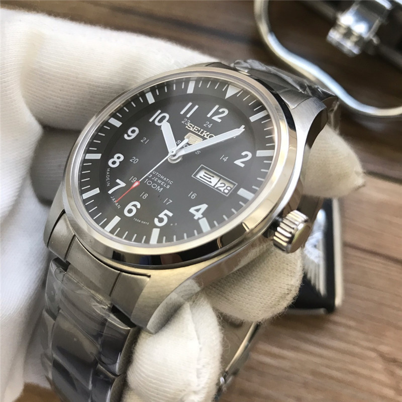 Men's Automatic Mechanical Watch 904L Stainless Steel 43 mm- SK 8