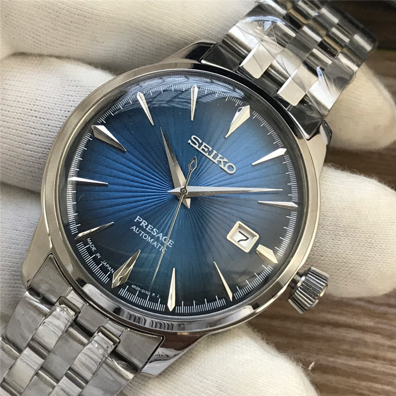 Men's Automatic Mechanical Watch 904L Stainless Steel 43mm- SK 12