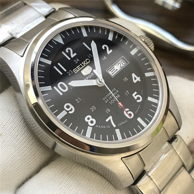 Men's Automatic Mechanical Watch 904L Stainless Steel 43 mm- SK 8