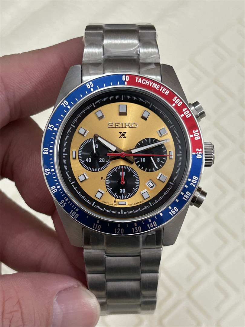 Men's Quartz Watch Chronograph 904L Stainless Steel 42 mm-SK 67