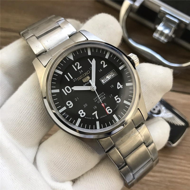 Men's Automatic Mechanical Watch 904L Stainless Steel 43 mm- SK 8