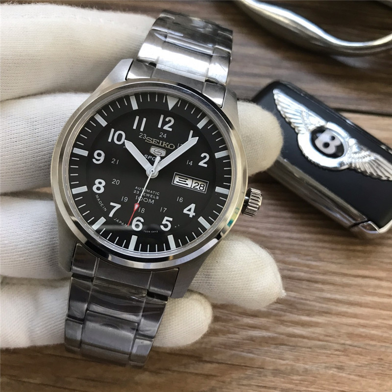 Men's Automatic Mechanical Watch 904L Stainless Steel 43 mm- SK 8