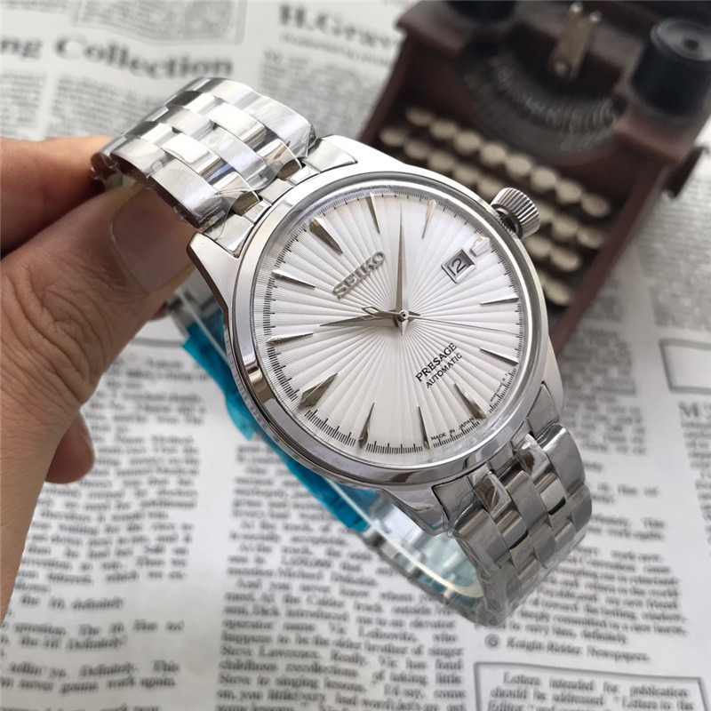 Men's Automatic Mechanical Watch 904L Stainless Steel 43mm- SK 12