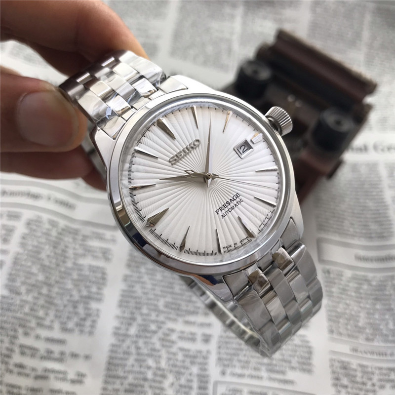 Men's Automatic Mechanical Watch 904L Stainless Steel 43mm- SK 12