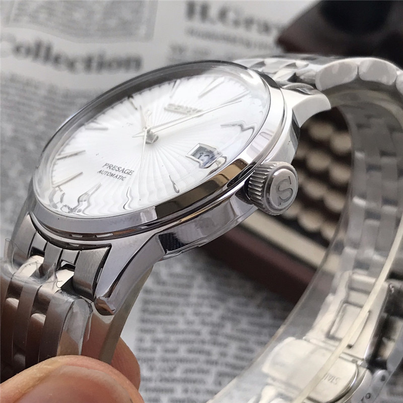 Men's Automatic Mechanical Watch 904L Stainless Steel 43mm- SK 12