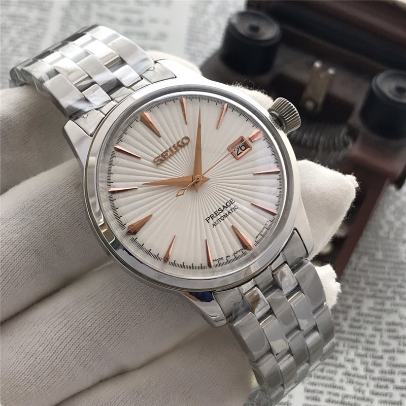 Men's Automatic Mechanical Watch 904L Stainless Steel 43mm- SK 12