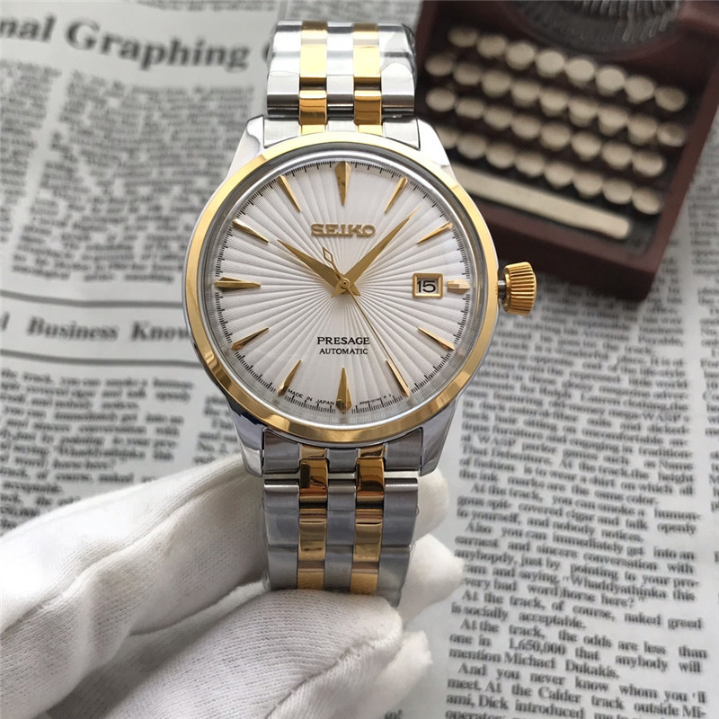 Men's Automatic Mechanical Watch 904L Stainless Steel 43mm- SK 12