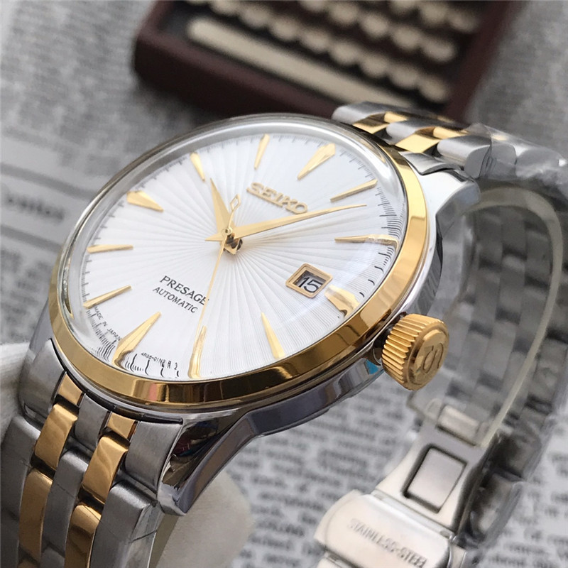 Men's Automatic Mechanical Watch 904L Stainless Steel 43mm- SK 12