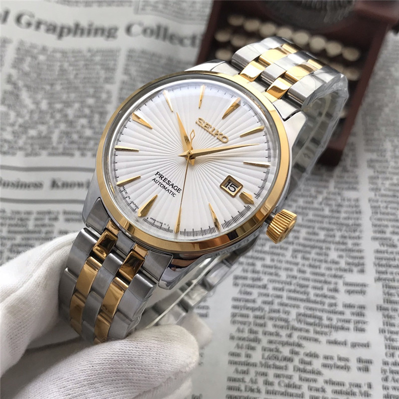 Men's Automatic Mechanical Watch 904L Stainless Steel 43mm- SK 12