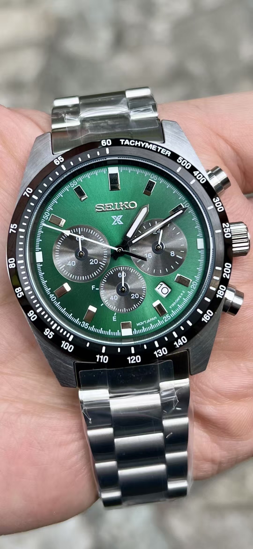 Men's Quartz Watch Chronograph 904L Stainless Steel 42 mm-SK 67