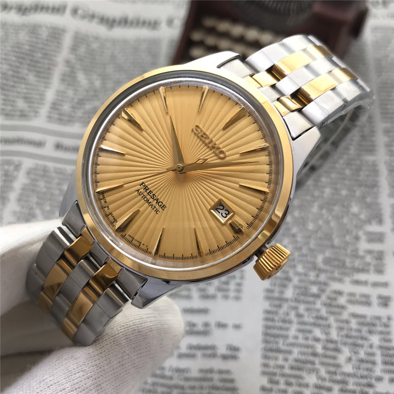 Men's Automatic Mechanical Watch 904L Stainless Steel 43mm- SK 12