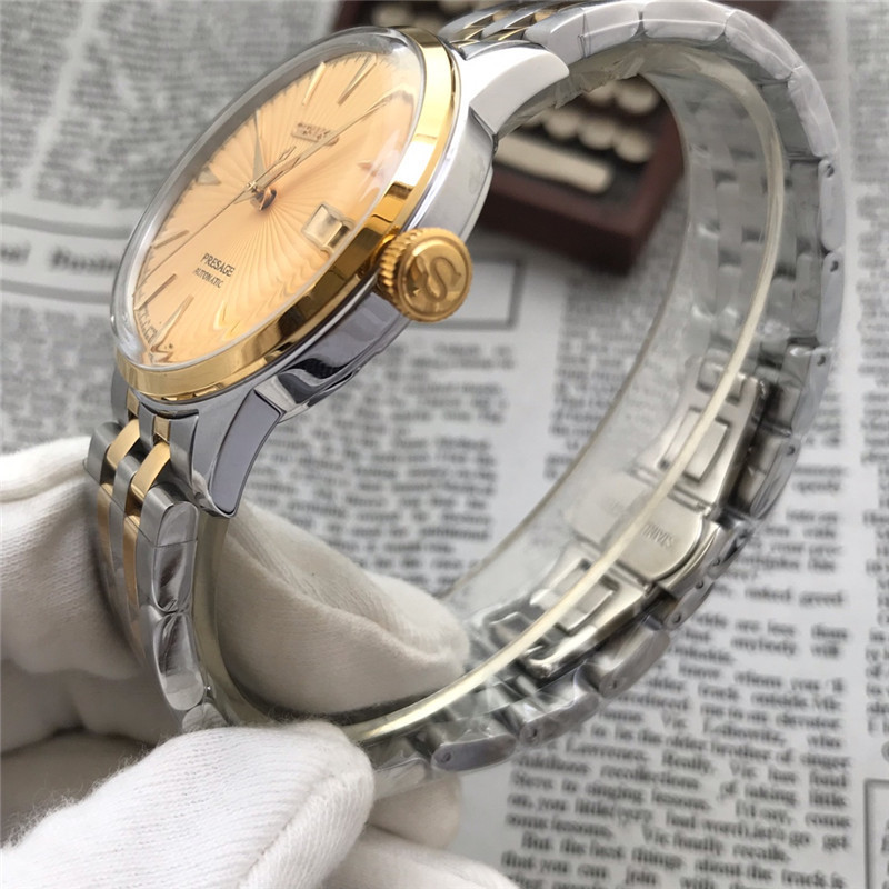 Men's Automatic Mechanical Watch 904L Stainless Steel 43mm- SK 12