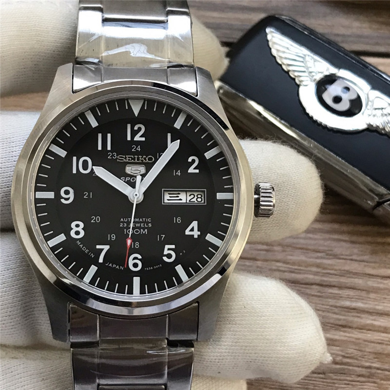 Men's Automatic Mechanical Watch 904L Stainless Steel 43 mm- SK 8