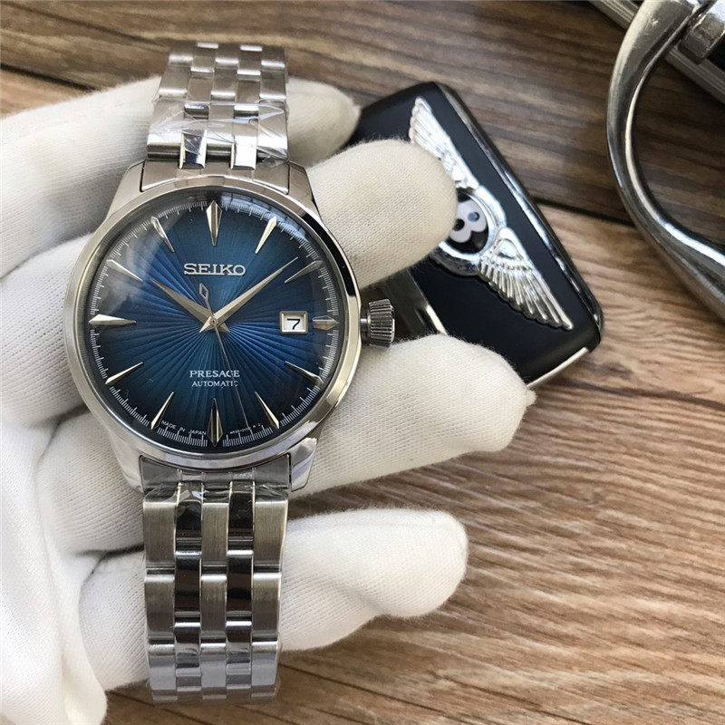 Men's Automatic Mechanical Watch 904L Stainless Steel 43mm- SK 12