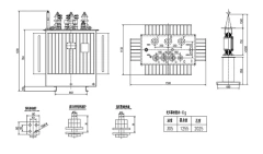 50KVA 100KVA 150KVA 200KVA 250KVA 300KVA 400KVA 450KVA 500KVA 20KV Oil Immersed Electrical Power Distribution Transformer