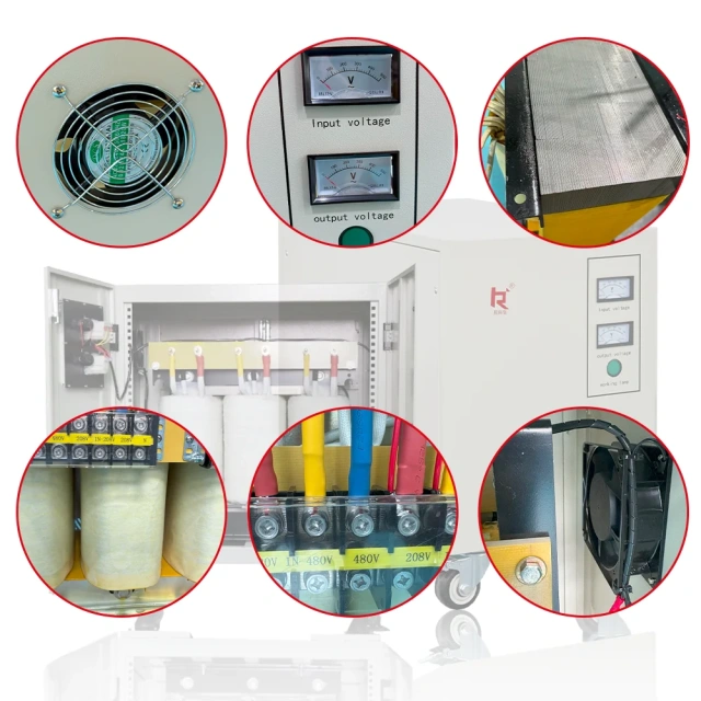 Transformador de aislamiento reductor trifásico de 3 kVA, 5 kVA, 7 kVA, 10 kVA, 15 kVA y 30 kVA