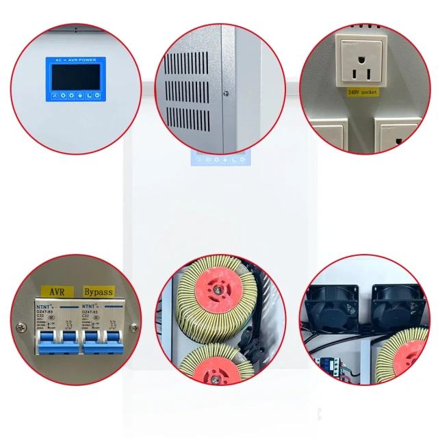 Estabilizadores de voltaje para aire acondicionado de pared de 220 V CA, reguladores/estabilizadores de voltaje automáticos AVR 3000 VA, 1 KVA, 5 KVA