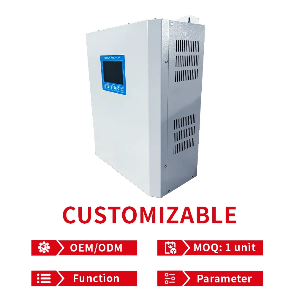 Estabilizadores de voltaje para aire acondicionado de pared de 220 V CA, reguladores/estabilizadores de voltaje automáticos AVR 3000 VA, 1 KVA, 5 KVA