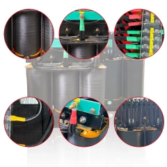 H绝缘布220v转380v 440v 415v升压三相变压器50 75 100 kva汽车50kva变压器价格