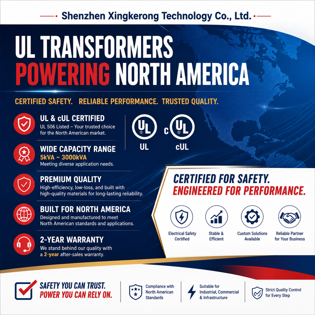 480V Delta to 480Y/277V Industrial Delta-Wye Split Stepdown Transformer Three Phase with UL CUL for North American Industrial
