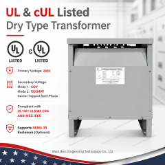 220V to 110V Step Down Transformer Single Phase Drytype UL1561 UL5085 3KVA 5KVA 7.5KVA 10KVA 15KVA