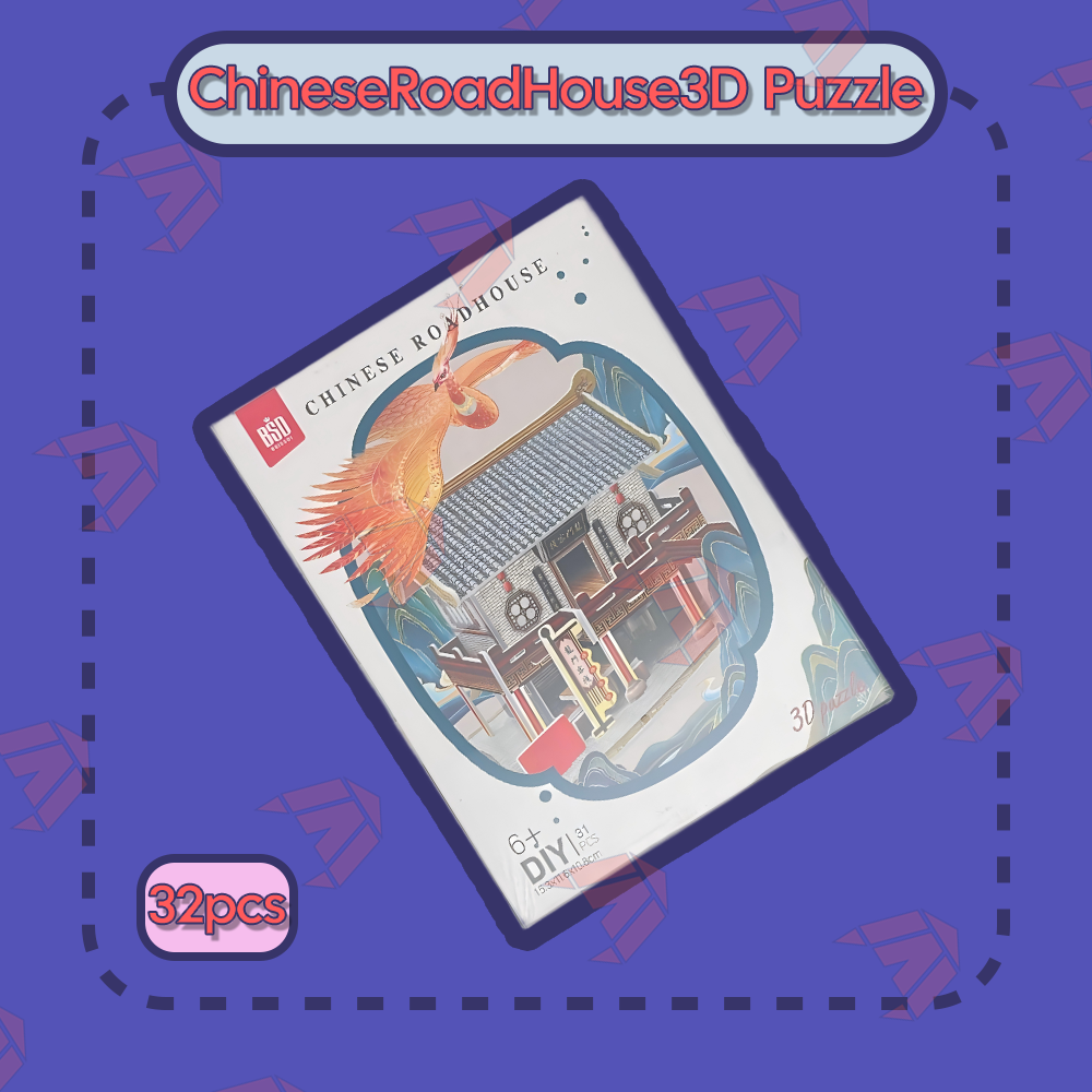 BSD Foam Origami Chinese Traditional Landmark Architecture 3D Puzzle DIY Toy for Ages 6+ Kids |【LHS】LUNA HOBBY STUDIO