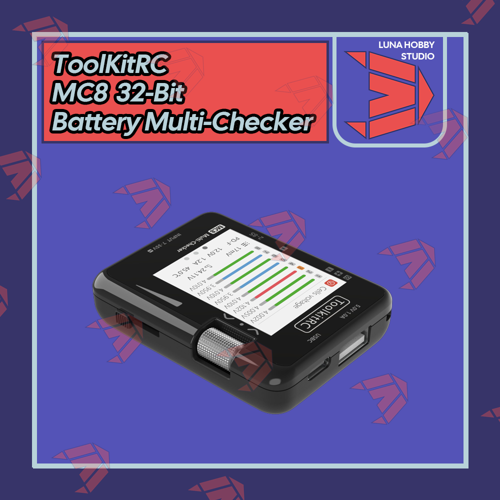 ToolKitRC MC8 32 Bit Battery Multi-Checker | Luna Hobby Studio (LHS)
