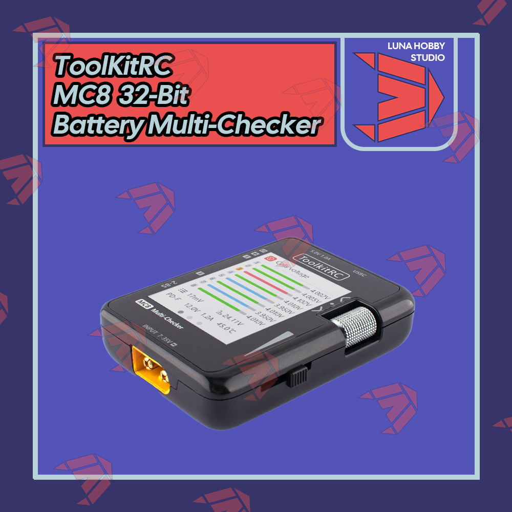ToolKitRC MC8 32 Bit Battery Multi-Checker | Luna Hobby Studio (LHS)