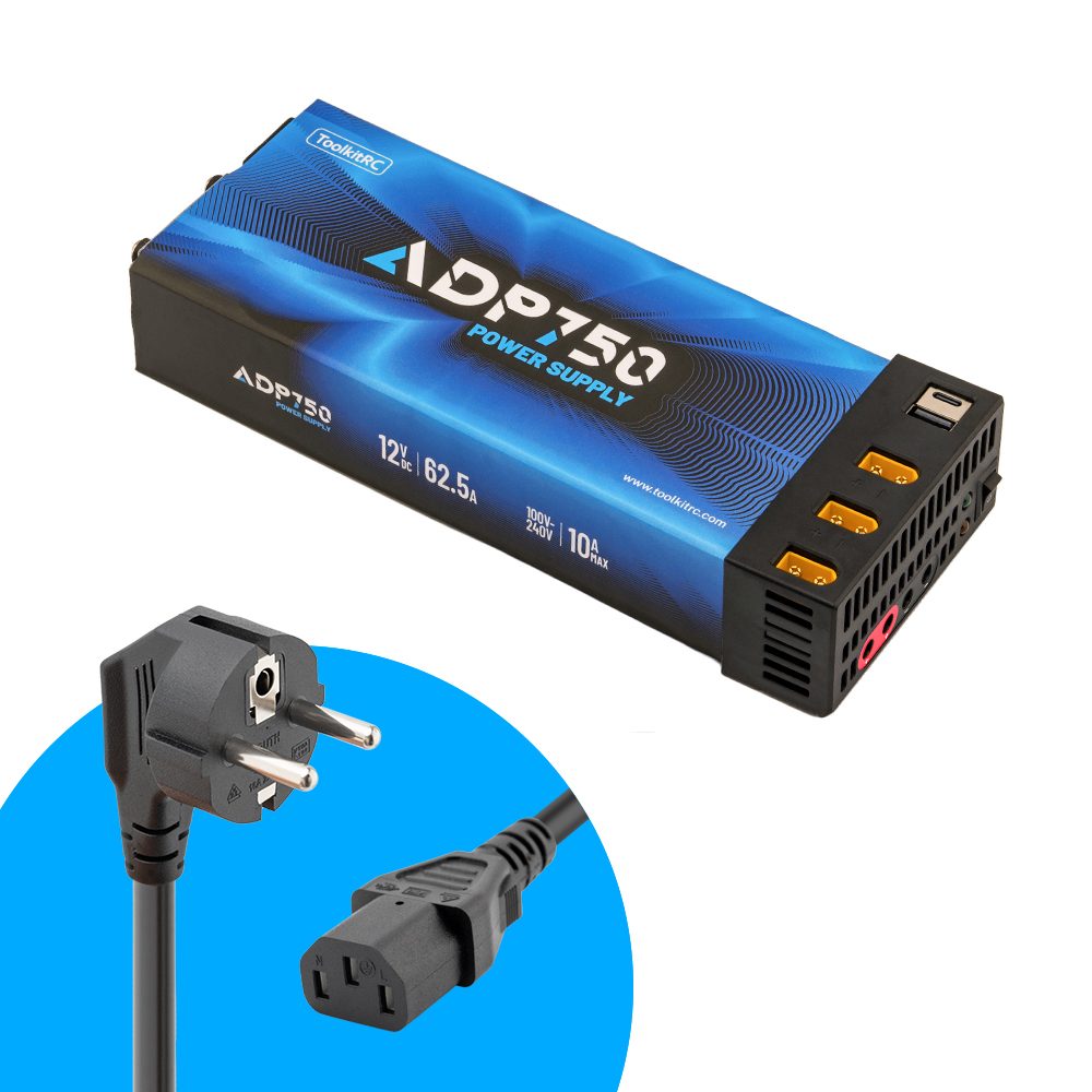 ToolKitRC ADP750 Power Supply Adapter with 12V 62A capable up to 750W Output Power Battery Charger Adapter | Luna Hobby Studio (LHS)