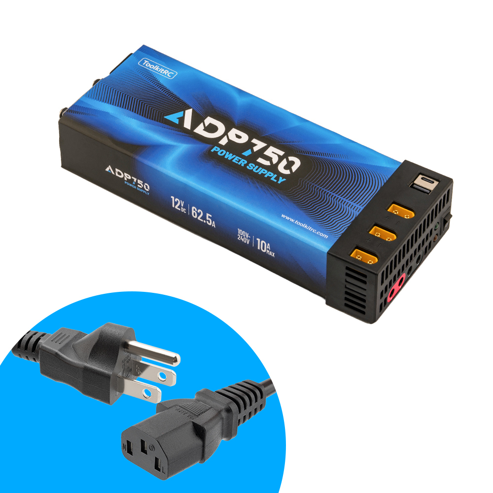 ToolKitRC ADP750 Power Supply Adapter with 12V 62A capable up to 750W Output Power Battery Charger Adapter | Luna Hobby Studio (LHS)