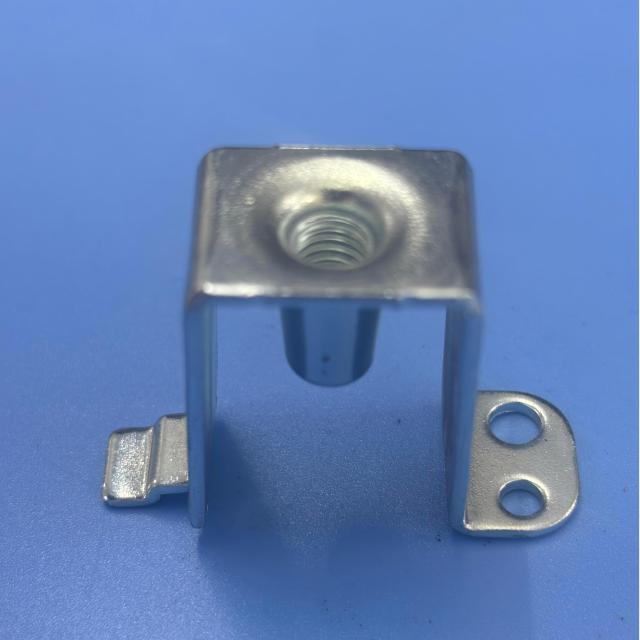 In-die threading stamped part
