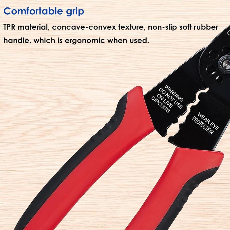 8-inch Wire Stripper Wire crimping tool Wire Cutter Professional Wire Crimper Multi-Function Cable Stripper Tools LCS-C-1045