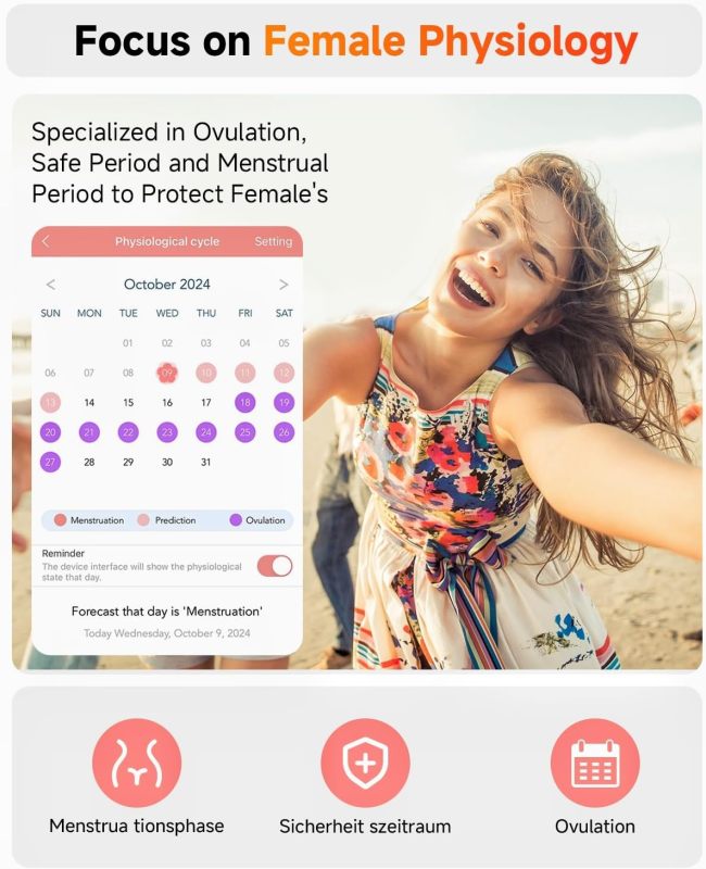 Hwagol Smart Watch[Call/Metal Slim] Android iPhone Compatible,1.43" Micro-Spherical AMOLED Smart Watches for Women,IP68 Waterproof Fitness Tracker Pedometer/Sleep/Heart Rate Monitor(20mm Band*2)