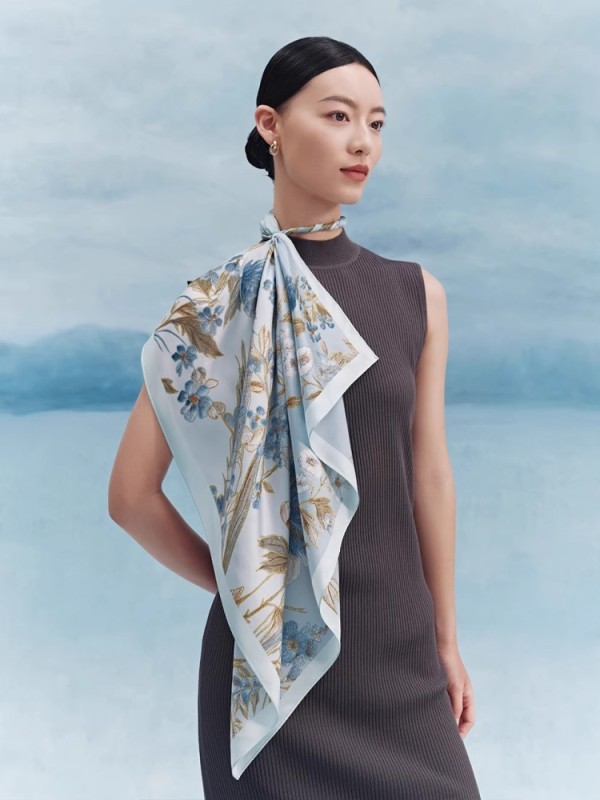 F3003 China Silk Square Scarf