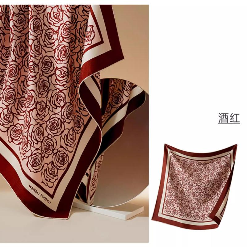 F3004 China Silk Square Scarf