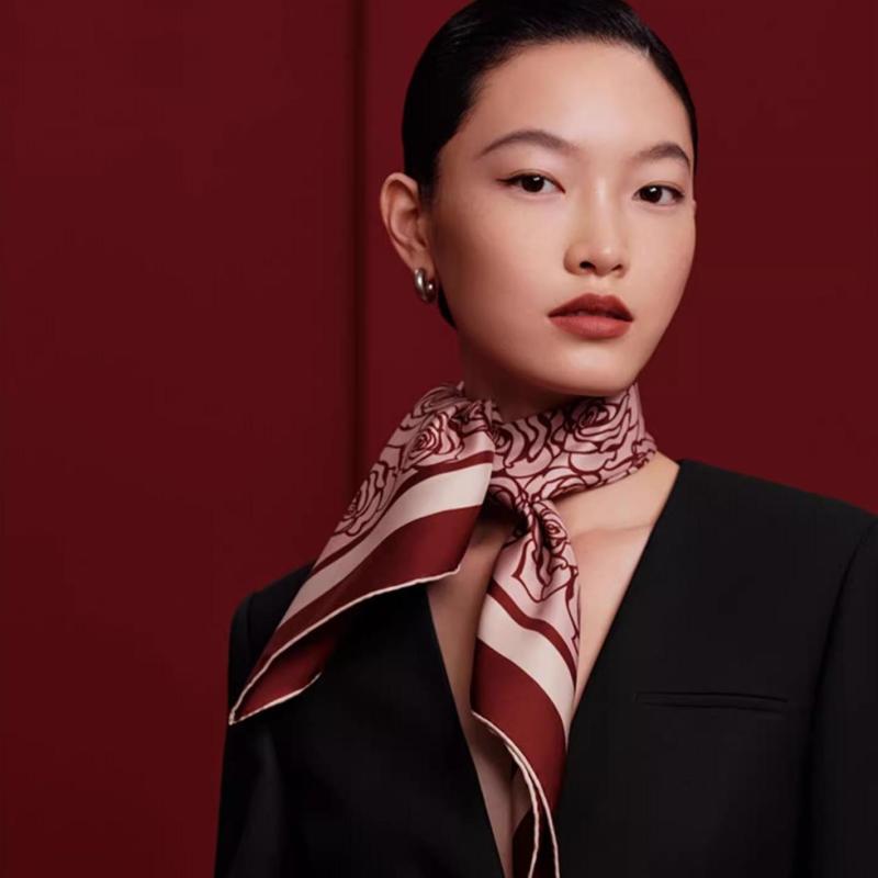 F3004 China Silk Square Scarf