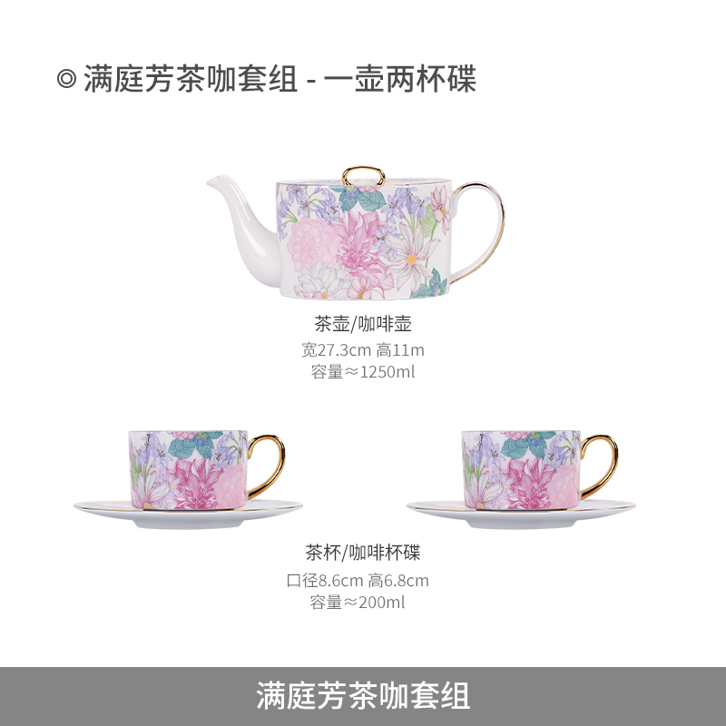 H0012 Jingdezhen Porcelain Tea and Coffee Cup Set, China