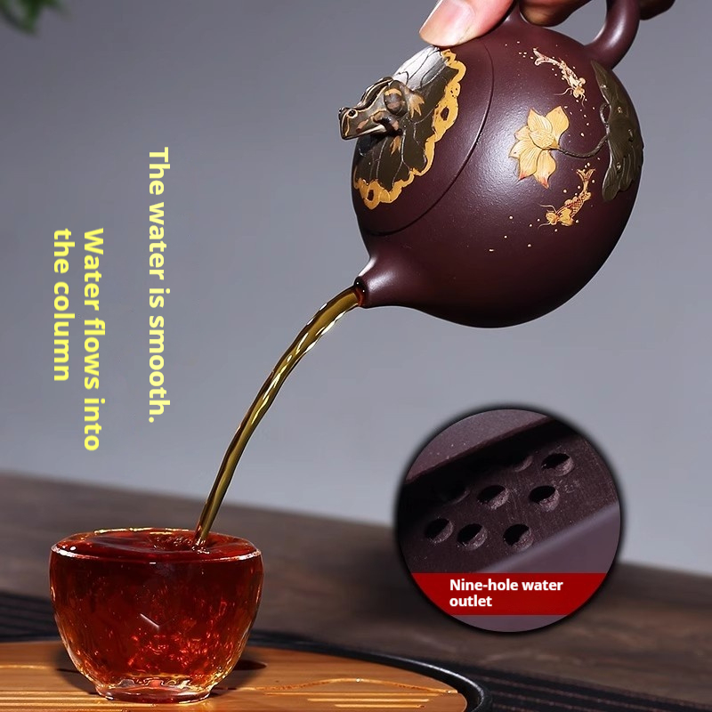 H0010 China Yixing Handcrafted Zi Sha Tea Set