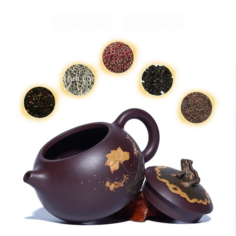 H0010 China Yixing Handcrafted Zi Sha Tea Set