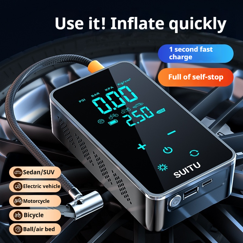 A0004 7-in-1 Wireless Car Jump Starter & Tire Inflator