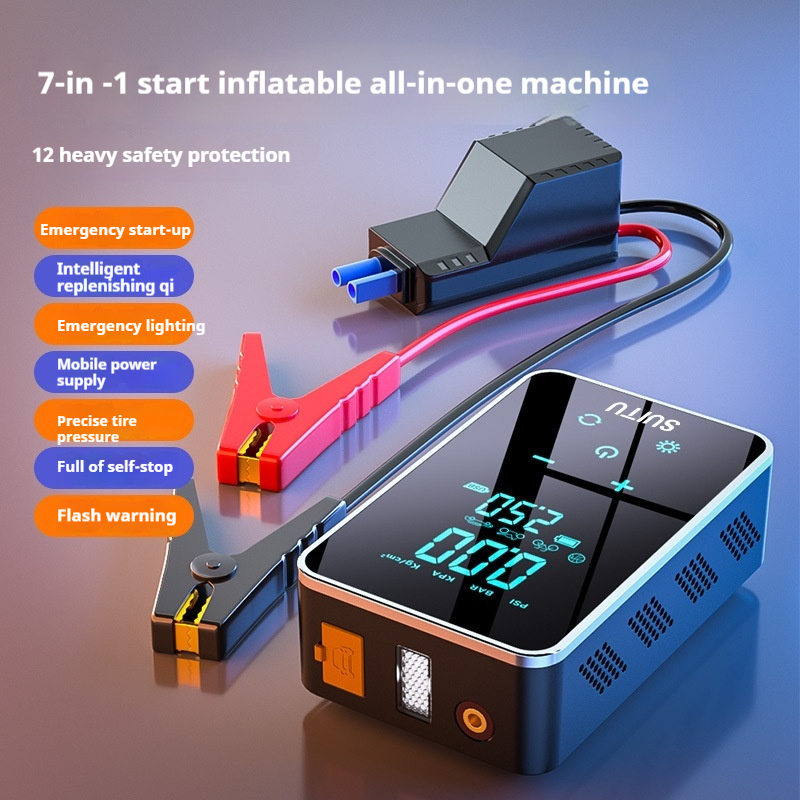 A0004 7-in-1 Wireless Car Jump Starter & Tire Inflator