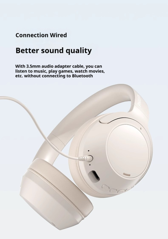 E9029 Philips Over-Ear Skin-Friendly Bluetooth Headphones