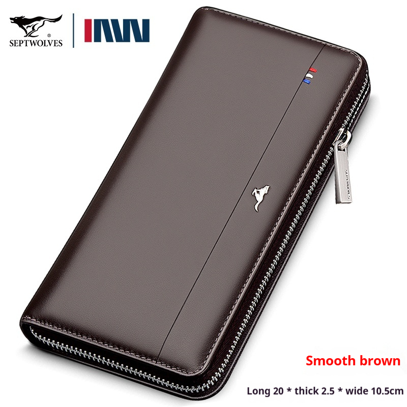 L0006 Septwolves Men's Long Wallet