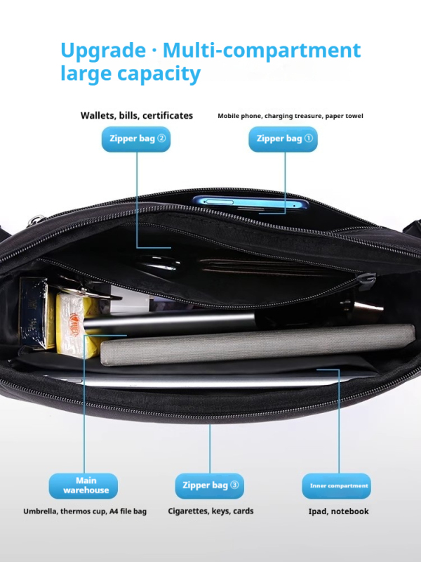 L0007 Septwolves Men's Crossbody Bag