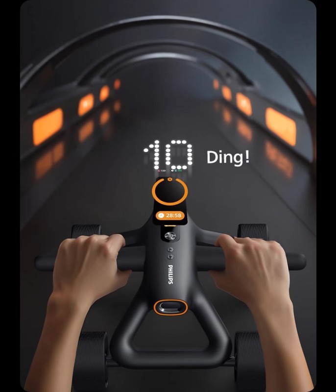 S3001 Philips Smart Ab Roller with Bluetooth Connectivity