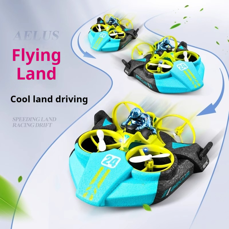 T0011 3-in-1 Waterproof Amphibious RC Drone Toy