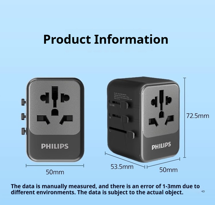 E9034 Philips Convertible Global Travel Adapter 65W