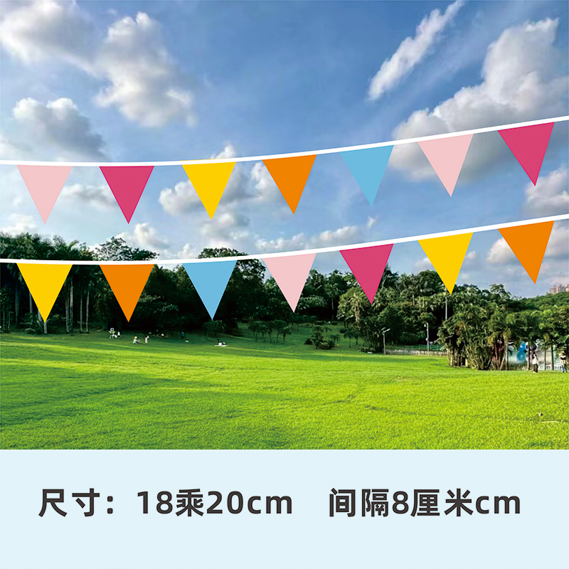 PT008 10M Outdoor Triangle Bunting