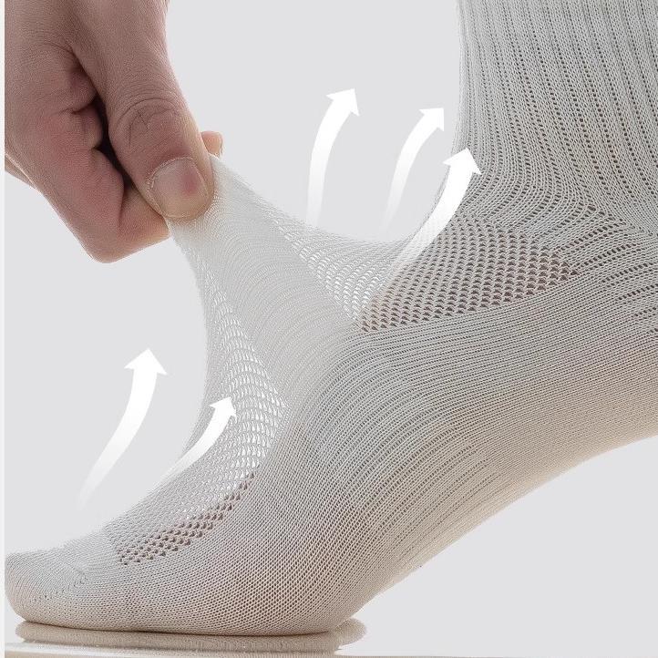F2008 Men's Breathable Cotton Socks 5 Pairs